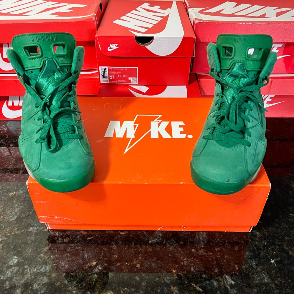 Nike Air Jordan 6 Retro / AJ5986-335 / Gatorade Green Orange Size UK7 US8M 9.5W